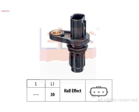 Sensor, camshaft position Made in Italy - OE Equivalent 1.953.713 EPS Facet