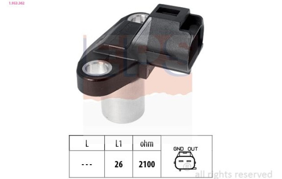 Sensor, camshaft position Made in Italy - OE Equivalent 1953362 EPS Facet