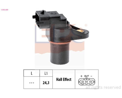 Sensor, camshaft position Made in Italy - OE Equivalent 1953459 EPS Facet