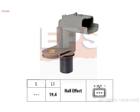 Sensor, camshaft position Made in Italy - OE Equivalent 1953468 EPS Facet