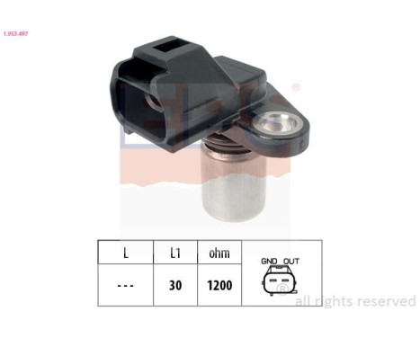 Sensor, camshaft position Made in Italy - OE Equivalent 1953497 EPS Facet