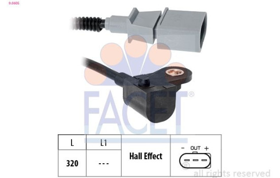 Sensor, camshaft position Made in Italy - OE Equivalent