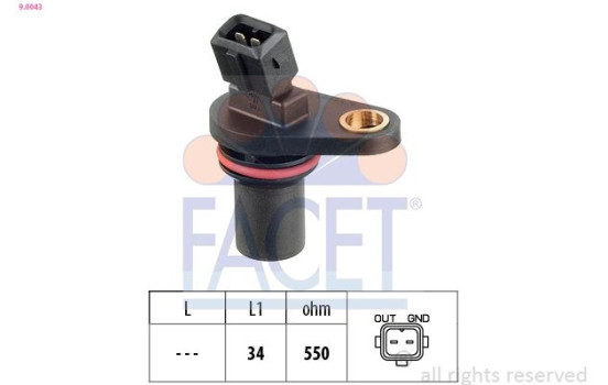 Sensor, camshaft position Made in Italy - OE Equivalent