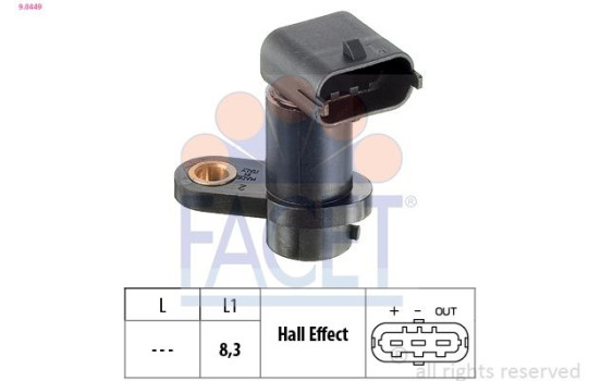 Sensor, camshaft position Made in Italy - OE Equivalent