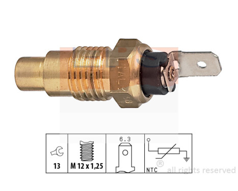 Sensor, coolant temperature 1.830.236 EPS Facet