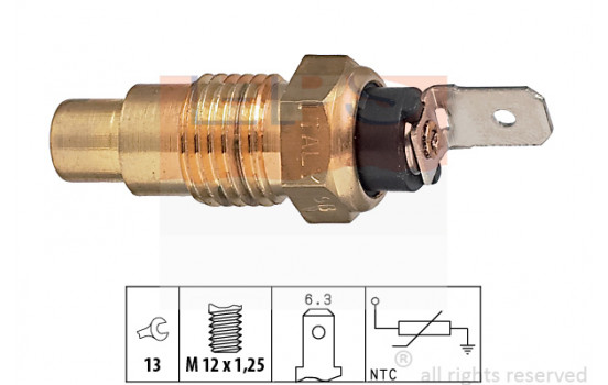 Sensor, coolant temperature 1.830.236 EPS Facet