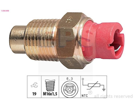 Sensor, coolant temperature Made in Italy - OE Equivalent 1.830.000 EPS Facet