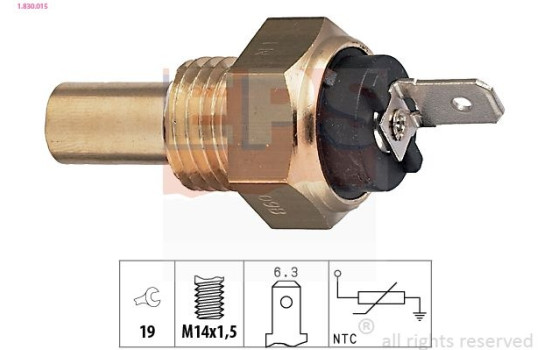 Sensor, coolant temperature Made in Italy - OE Equivalent 1.830.015 EPS Facet