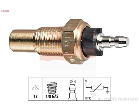 Sensor, coolant temperature Made in Italy - OE Equivalent 1.830.052 EPS Facet
