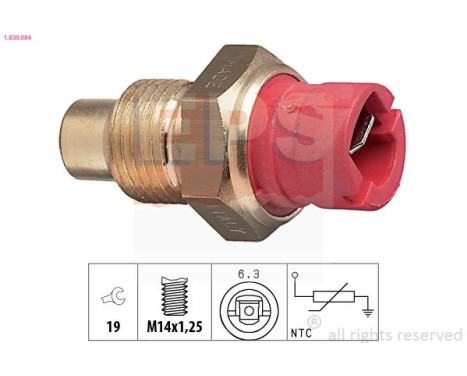 Sensor, coolant temperature Made in Italy - OE Equivalent 1.830.084 EPS Facet