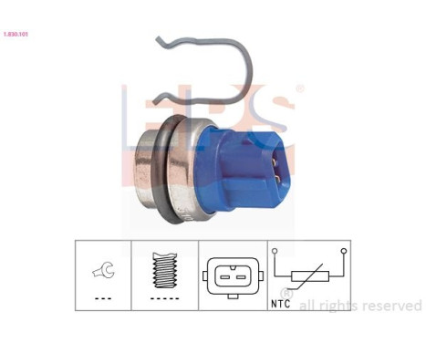 Sensor, coolant temperature Made in Italy - OE Equivalent 1.830.101 EPS Facet