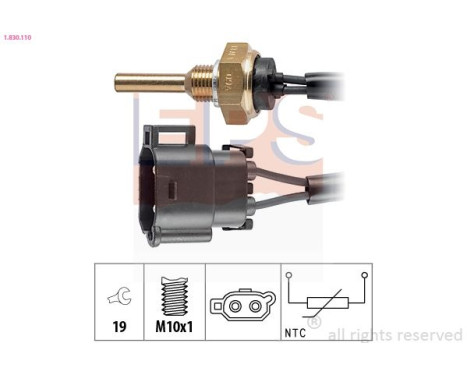 Sensor, coolant temperature Made in Italy - OE Equivalent 1.830.110 EPS Facet