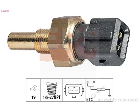 Sensor, coolant temperature Made in Italy - OE Equivalent 1.830.119 EPS Facet