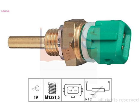 Sensor, coolant temperature Made in Italy - OE Equivalent 1.830.149 EPS Facet