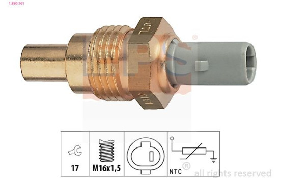 Sensor, coolant temperature Made in Italy - OE Equivalent 1.830.161 EPS Facet