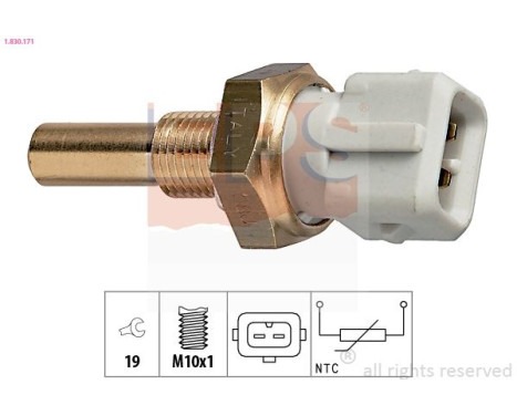 Sensor, coolant temperature Made in Italy - OE Equivalent 1.830.171 EPS Facet