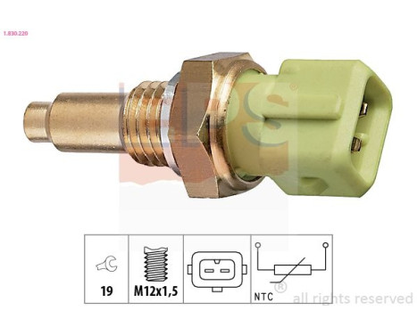 Sensor, coolant temperature Made in Italy - OE Equivalent 1.830.220 EPS Facet