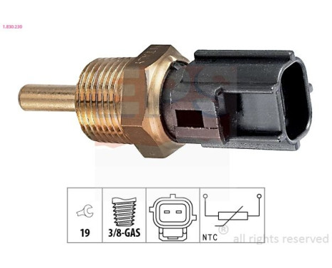 Sensor, coolant temperature Made in Italy - OE Equivalent 1.830.230 EPS Facet