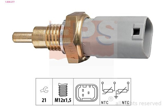 Sensor, coolant temperature Made in Italy - OE Equivalent 1.830.277 EPS Facet