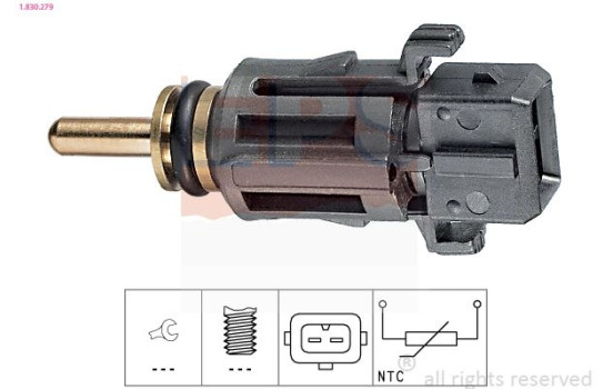 Sensor, coolant temperature Made in Italy - OE Equivalent 1.830.279 EPS Facet