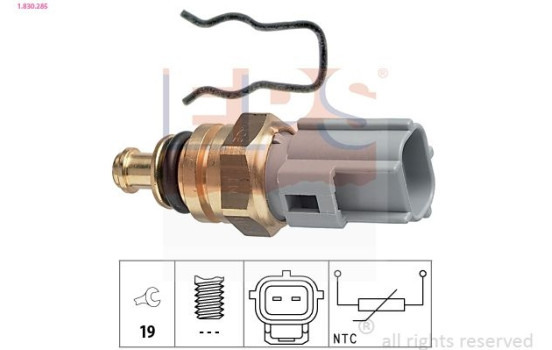 Sensor, coolant temperature Made in Italy - OE Equivalent 1.830.285 EPS Facet