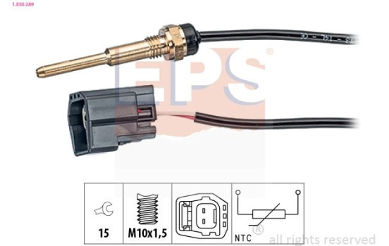 Sensor, coolant temperature Made in Italy - OE Equivalent 1.830.289 EPS Facet