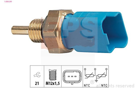 Sensor, coolant temperature Made in Italy - OE Equivalent 1.830.291 EPS Facet