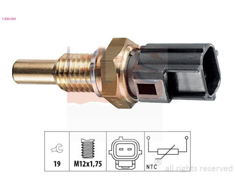 Sensor, coolant temperature Made in Italy - OE Equivalent 1.830.294 EPS Facet