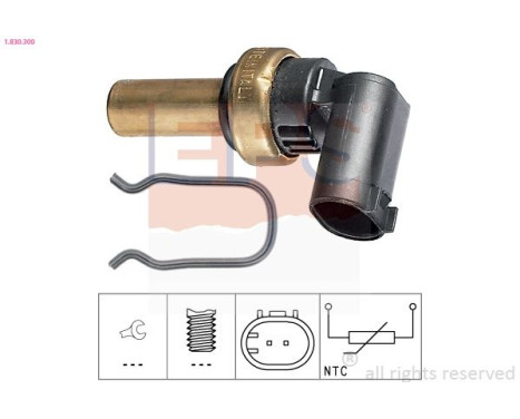 Sensor, coolant temperature Made in Italy - OE Equivalent 1.830.300 EPS Facet