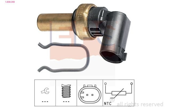 Sensor, coolant temperature Made in Italy - OE Equivalent 1.830.300 EPS Facet