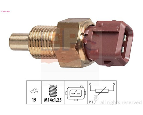 Sensor, coolant temperature Made in Italy - OE Equivalent 1.830.308 EPS Facet