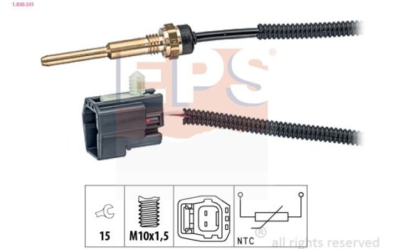Sensor, coolant temperature Made in Italy - OE Equivalent 1.830.331 EPS Facet