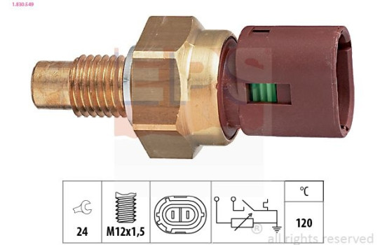 Sensor, coolant temperature Made in Italy - OE Equivalent 1.830.549 EPS Facet