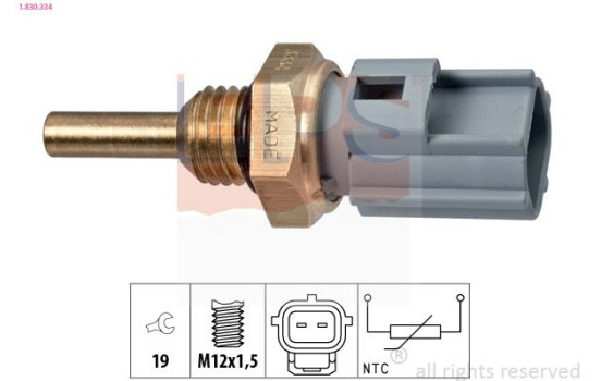 Sensor, coolant temperature Made in Italy - OE Equivalent 1830334 EPS Facet