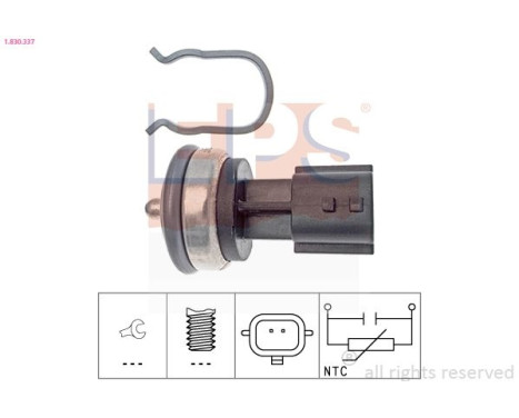 Sensor, coolant temperature Made in Italy - OE Equivalent 1830337 EPS Facet