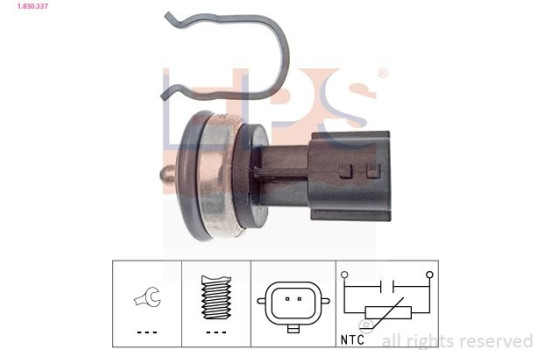 Sensor, coolant temperature Made in Italy - OE Equivalent 1830337 EPS Facet