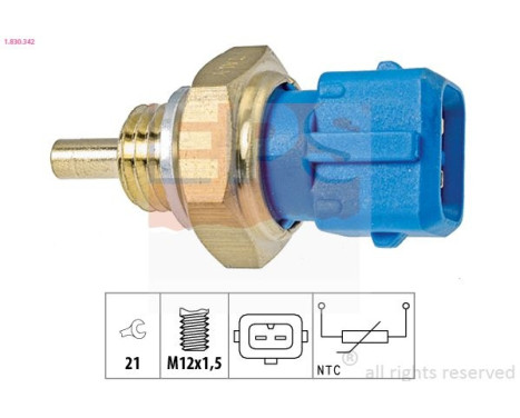 Sensor, coolant temperature Made in Italy - OE Equivalent 1830342 EPS Facet