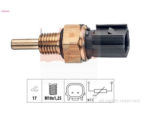 Sensor, coolant temperature Made in Italy - OE Equivalent 1830347 EPS Facet