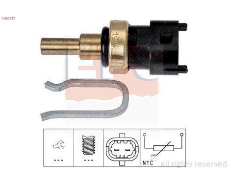 Sensor, coolant temperature Made in Italy - OE Equivalent 1830357 EPS Facet