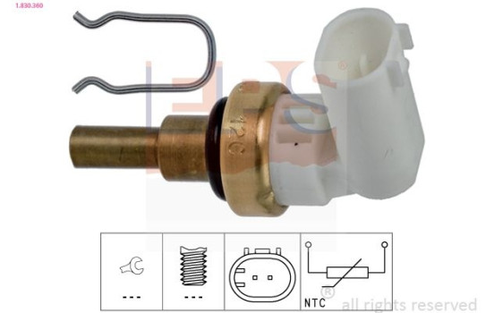 Sensor, coolant temperature Made in Italy - OE Equivalent 1830360 EPS Facet