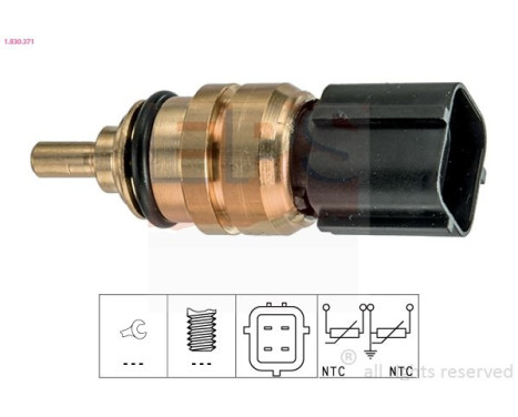 Sensor, coolant temperature Made in Italy - OE Equivalent 1830371 EPS Facet