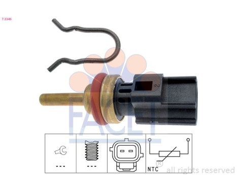 Sensor, coolant temperature Made in Italy - OE Equivalent 7.3346 Facet