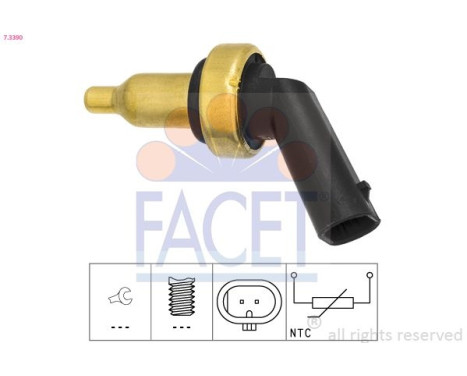 Sensor, coolant temperature Made in Italy - OE Equivalent 7.3390 Facet