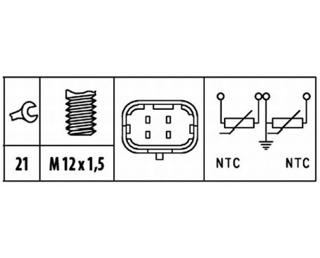 Sensor, coolant temperature