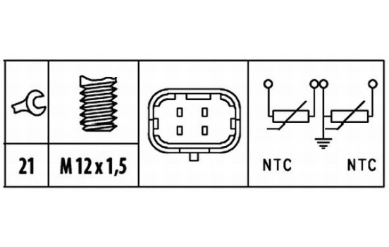 Sensor, coolant temperature