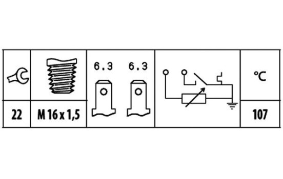Sensor, coolant temperature