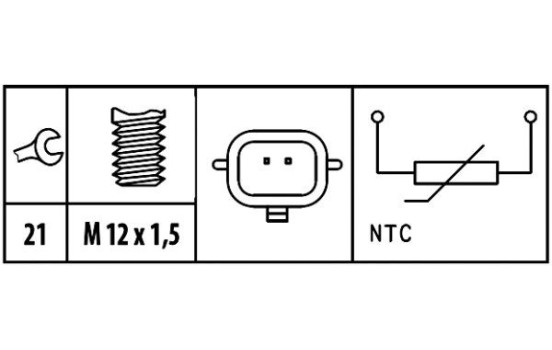 Sensor, coolant temperature