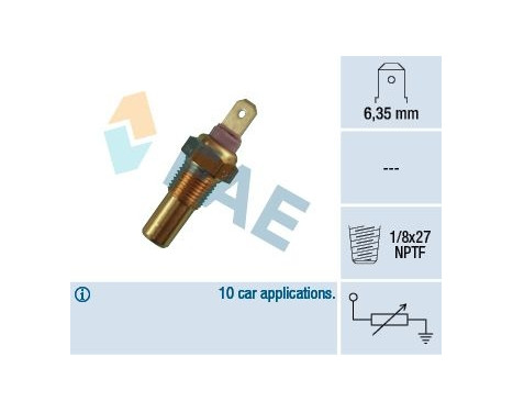Sensor, coolant temperature