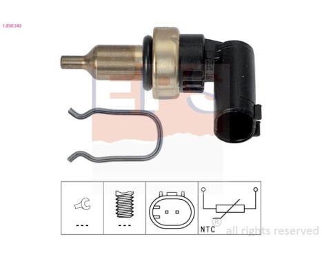 Sensor, cylinder head temperature Made in Italy - OE Equivalent 1830343 EPS Facet