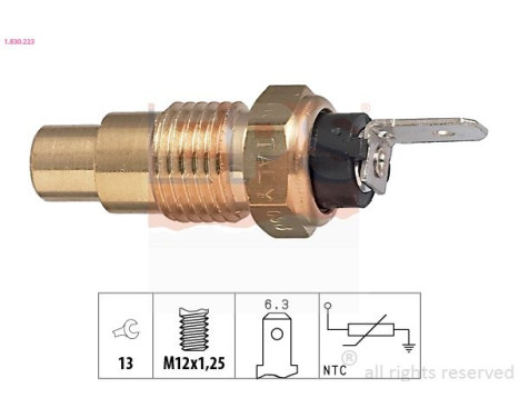 Sensor, oil temperature Made in Italy - OE Equivalent 1.830.223 EPS Facet